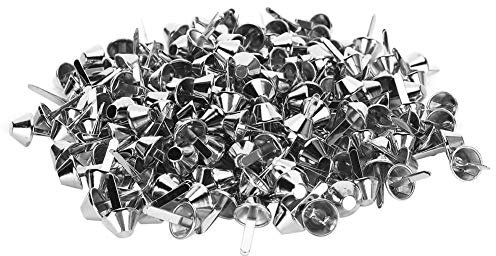 Oumefar Silver Brad Fasteners Split Pins Feet Rivets Nailhead studs Luggage Bags Handbags for Leather