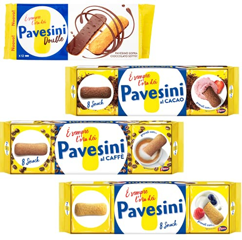 Barilla Pavesi Pavesini Testpaket Double 60g Originali Caffe' Cacao 200g Kekse Biscuits