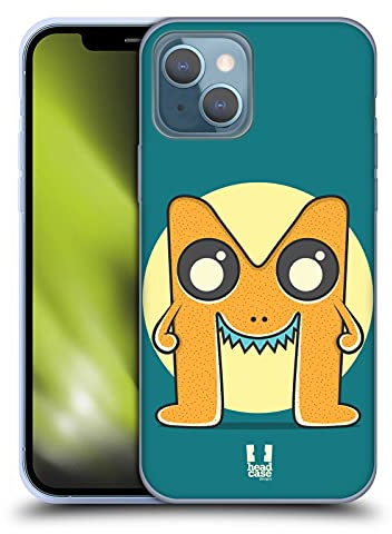 Head Case Designs Monster M Alphabet Monster Soft Gel Handyhülle Hülle kompatibel mit Apple iPhone 13