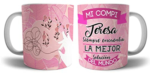 Genérico Taza para amiga, compañera de trabajo, personalizada con nombre