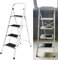 Step Ladder 4 Steps Tool Folding Ladder Heavy Duty Safety Stepladder with Anti-Slip Tread, Indoor Outdoor Kitchen Office Ladder, 330lbs Load Capacity