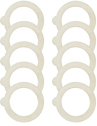 Devitre 10x Gummiring 68x94 mm passend für Bormioli Fido 0,5-5 L Bügelverschlussglas mit Beschriftungsetiketten