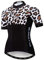 Damen Radsport Jersey Kurzarm Bike Shirt Mädchen MTB Fahrrad Kleidung Atmungsaktiv Leopard Größe M