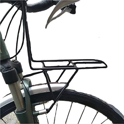 YUNNUO Porte-bagages avant, porte-bagages de vélo, avec support de guidon, avec kit de fixation universel