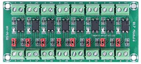 8 Kanal Optokoppler-Isolationsplatine Modul 817, 3,6-30 V, photoelektrisch isoliertes Modul 817 3,6-30 V, PC 817 unter 4 kHz