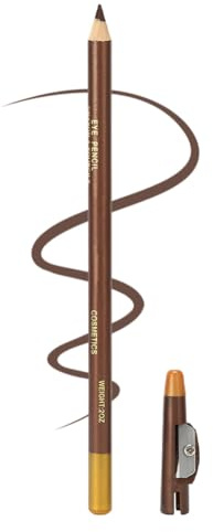 Bartstift Friseurstift, mit Integriertem Anspitzer für Konturen & Haarlinien, Wasserfester Bartfüllstift für Männer, Rasierpflege Werkzeug (Hellbraun)