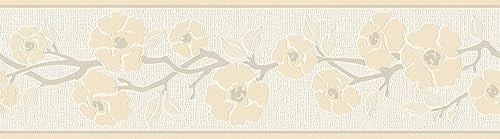 A.S. Creation Only Borders 11 384317 Non-Woven Border Floral Look 5.00 x 0.17 m Beige Wallpaper