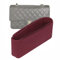 Lckaey Taschen-Organizer-Einsatz für klassische Klappe, mittelgroße Taschenformer, Geldbörseneinsatz – hochwertiger Handtaschen-Filz-Organizer, 2009 Claret-M
