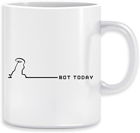 La Linea Not Today Kaffeebecher Becher Tassen Ceramic Mug Cup
