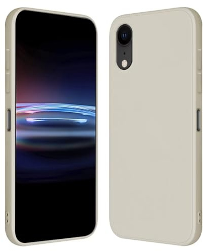 RankOne Hülle für iPhone XR (6.1 Inches) Weiche TPU Silikonhülle - Altweiß