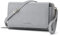 Peacocktion Damen Umhängetasche, Kleine Crossbody Taschen Schultertasche, Handgelenkstaschen Geldbörse mit Crossbody und Handgelenk 2 Riemen, Handytasche zum Umhängen mit Kartenhalter, 01-Licht Grau