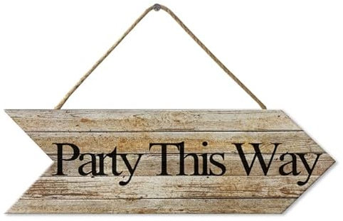 Ymaotrade Wooden Welcome Sign 10*3.1 Shabby Chic Retro Art Deco Sign Plaque Party Decor