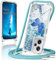 Handykette für Xiaomi Redmi Note 12 Pro Plus Hülle mit Band,Handyhülle Redmi Note 12 Pro Plus Glitzer Schmetterling mit Kette TPU Slim Bumper Kratzfest Stoßfest Schmetterling Schutzhülle mit Kordel
