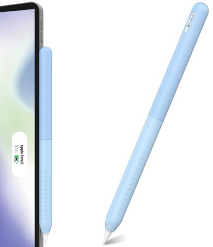 NIUTRENDZ Silicone iPencil Case Compatible with Apple Pencil 2nd Generation Case Gradient Color Protective Cover Sleeve Skin for Apple Pencil 2nd Gen (Apple Pencil 2nd Generation, Gradient Blue)