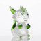Qianwei Grüne Kristalldrachen-Figuren – Geblasenes Glas Drache Dekor Statue Büro Tisch Schreibtisch Dekorationen Weihnachten Sammelfiguren Mini Kristall Geschenke Glastiere