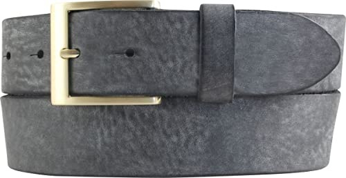 BELTINGER Herren-Gürtel aus weichem Vollrindleder Vintage-Look 4 cm | Jeans-Gürtel für Herren 40mm | Ledergürtel mit goldener Gürtelschließe Used-Look