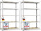 KARAT – Lot de 2 étagères Robustes Lakota pour Charges Lourdes – Étagères enfichables avec 5 tablettes réglables – Rayonnages en métal Idéal pour Cave ou Garage – Galvanisé, 180 x 90 x 40 cm