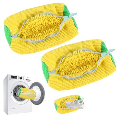 2 Pezzo Sacchetto Scarpe Lavatrice Sacco Per Lavare Scarpe In Lavatrice Con Cerniera Borsa Per Lavaggio Scarpe Lavatrice Borsa Per Bucato Per Scarpe,Pulizia Efficiente,Riutilizzabile e Resistente