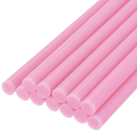 QUARKZMAN Mini Stick Colla a Caldo per Pistola Colla a Caldo 11mm x 100mm Rosa 12pz