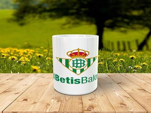 Taziturno Tazza ceramica personalizzata betis 052 350ml per sostenere la tua squadra di calcio preferita manqueper, ideale per compleanni, Natale, amico invisibile