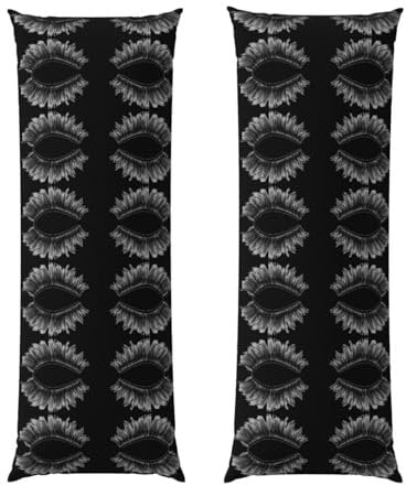 Langer Wimpern-Kissenbezug, 50,8 x 152,4 cm, kühlendes Körperkissen für Haar und Haut