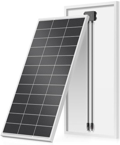 WERCHTAY 200w Solarpanel, Monokristallin Solarmodul,N-Type Solarpanel, 12V/24V PV Modul Ideal für Balkonkraftwerk, Wohnmobil, Garden Shed, Boot