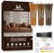 Laxmorph Leather Repair Set Brown Liquid Leather for Furniture, Sofas, Car Seats & Jackets, Vinyl Faux Leather Repair Kit Repairs Leather Paint Cracks, Holes, Scratches & Chips