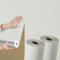 Swehooirt 3mm Thicken 2Rolls Plain White Textured Wallpaper Self Adhesive Insulation Thermal Wallpaper Waterproof Bathroom Ceiling Panels Kitchen Living Room Bedroom