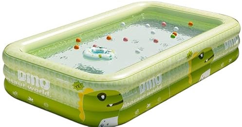 Piscina gonfiabile resistente, grande piscina per bambini, verde