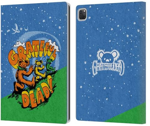 Head Case Designs Licenza Ufficiale Grateful Dead Orsi Grafica Custodia Portafoglio in Pelle Compatibile con Apple iPad PRO 12.9 2020/2021/2022