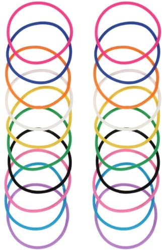 LOPUNER Runde Silikonarmbänder, Dehnbar, Schlicht, für Handgelenk