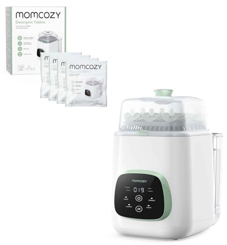 Momcozy KleanPal Pro Baby Bottle Washer & Momcozy Official Washing Block for Momcozy KleanPal Pro Baby Bottle Washer, 120 Tablets