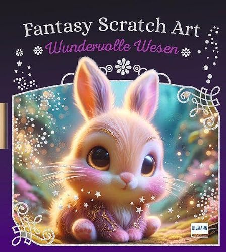 Fantasy Scratch Art - Wundervolle Wesen: 12 zauberhafte Kratzbilder zum Freikratzen für Kinder ab 5 Jahren, inkl. Bambusstift | fördert Kreativität, ... & spielerisches Lernen – perfekt als Geschenk