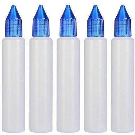 Wizard Vapes 30ml Unicorn Pen-Style Dropper Bottles x 5 (Blue)