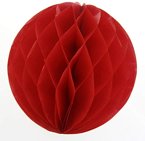 10 Wabenbälle 30cm Set ( weinrot / bordeaux 270 ) // Waben Ball Honeycomb Papier Hänge Deko Laternen Dekoration Bälle Pompons PomPom Party Hochzeit Raumdeko