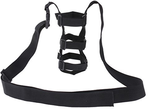 P Prettyia Verstellbar Flaschen Tragegurt Gurt Flaschentragegurt Getränkehalter Flaschenhalter Schwarz