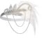 JISEN 1920er Jahre Flapper Vintage Feder Gatsby Kristall Kopfschmuck Silber