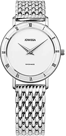 JOWISSA Weiss/Silber Roma Schweizer Damenuhr J2.289.M