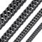Black Cuban Link Chunky Chain Necklace Men Chains Cuban