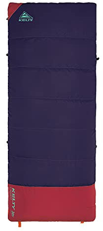 Kelty Kinder Callisto 30 Grad Schlafsack, Synthetische Cloudloft Tasche mit Daft Tube, Elektroniktasche, Anti-Snag Reißverschluss & mehr, für Damen & Herren, Italienische Pflaume