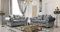 Huge Sale | Dark Grey Plush Fabric sofas 3 and 2 seater Sofa sets For Living Room