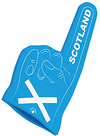 HIGH FIVE FINGERS Schottland Fahne Weltmeisterschaft Europameisterschaft Flagge Fanartikel | Schaumstoff Hand für Spiele, Stadion, Events | One Size | 44 x 22 x 2,5 cm | Scotland