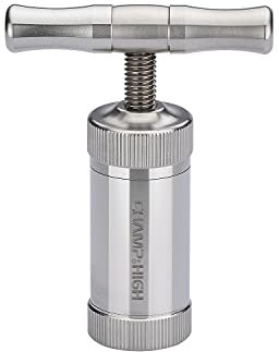 Champ High – Compresor de polen de acero inoxidable, extractor de polen, exprimidor de algas, compresor de especias, tabaco y hierbas aromáticas – Acero inoxidable