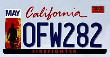 OPO 10 - USA Auto KENNZEICHEN - Metall Replik: California (N6)