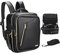 Relavel Kosmetiktasche Portable Reise Make Up Tasche, Large Professionelle Makeup Organizer Reisezug-Koffer Aufbewahrungstasche für Damen Maskenbildner leicht zu reinigendes Leder
