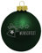 Deitert Weihnachtskugel mit Wunschtext Gravur, Ø 8cm, personalisierte Christbaumkugel aus Glas (glänzend), Individueller Weihnachtsbaumschmuck Namen oder Spruch, Glocken-Motiv, Blau