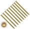 TERF Lot de 25 vis à béton à tête fraisée plate Torx 7,5 x 150 mm Utilisation sans bouchon pour brique creuse en pierre naturelle pour cadre de fenêtre, porte et menuiserie générale Jaune zinc
