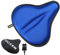 FUCNEN Fahrradsattel Überzug Blau Sattelbezug Fahrrad Gel für Heimtrainer Breit Weich Bequem Gel Sattelbezug Heimtrainer Fahrrad Sitzpolster Gelsattel Damen überzug - 27 x 25Cm