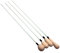 TUOREN Conductor Orchestra Taktstock 38,1 cm Musikleiter-Taktstock mit Massivholzgriff, 4 Stück