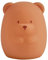 Nattou Veilleuse Ours LED en silicone, 2 niveaux de Luminosité, sans BPA, 12 cm, Végétalien, Silicone, Marron